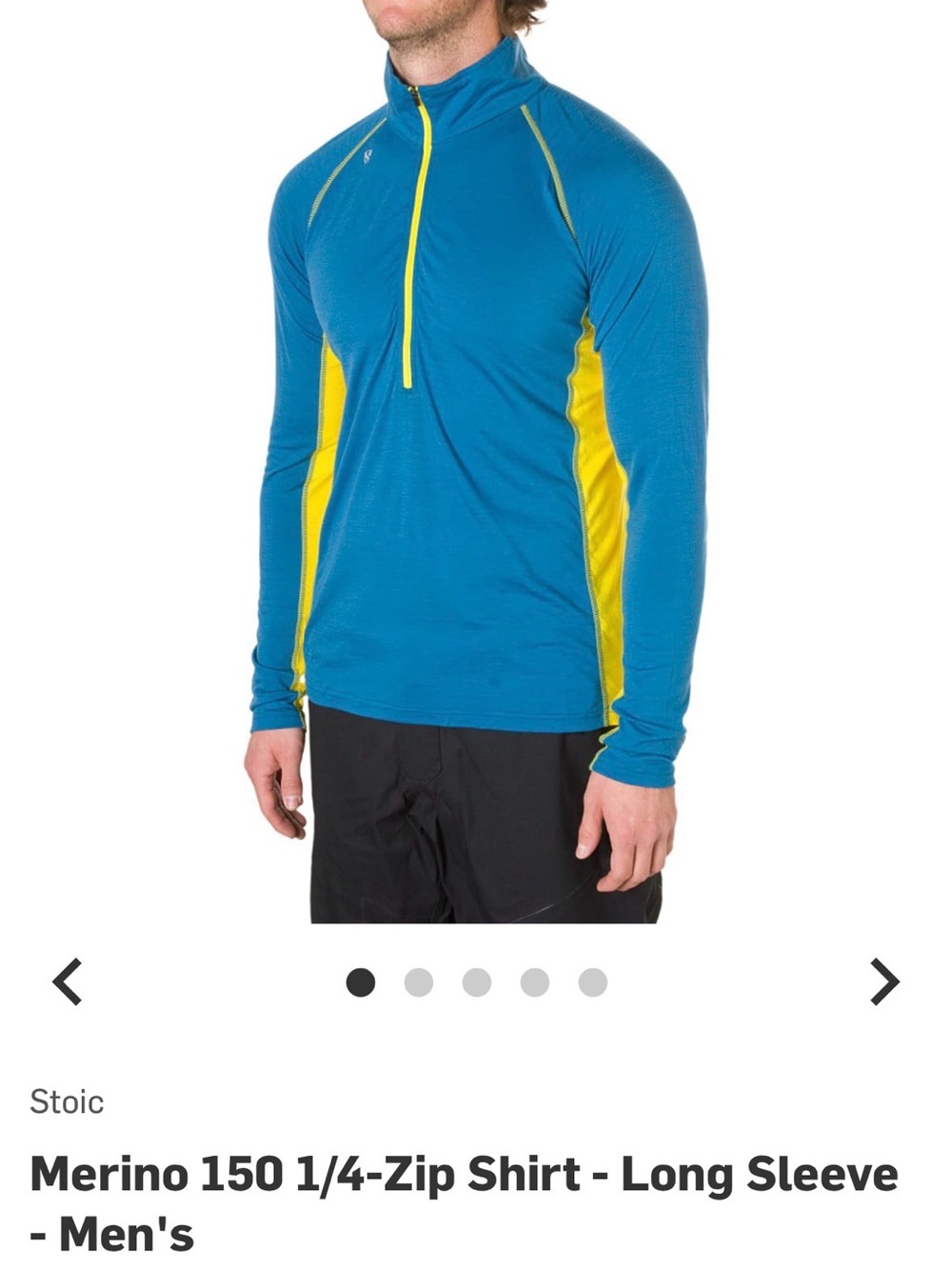 Stoic Lightweight Performance 1/4-Zip Baselayer